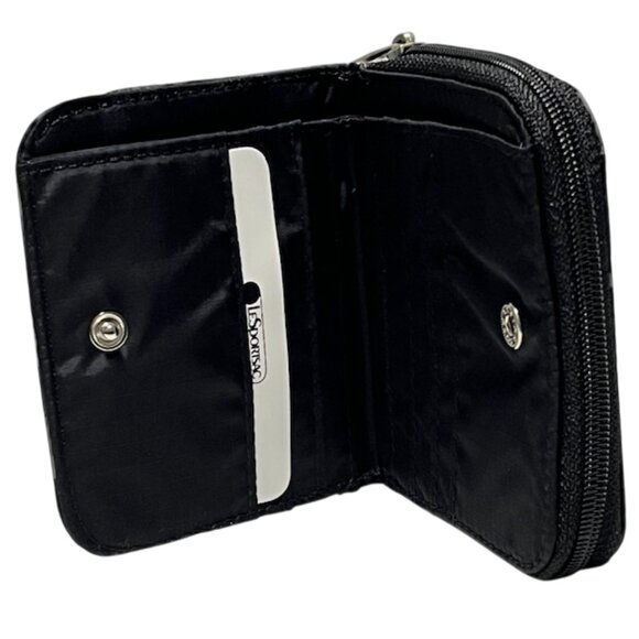 LE SPORTSAC Leopard Noir Bi-Fold Wallet NWT - Picture 10 of 15